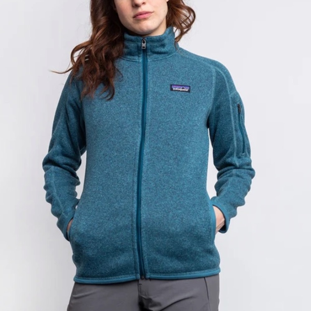 Patagonia Teal Full‑Zip Women's Fleece Sweater